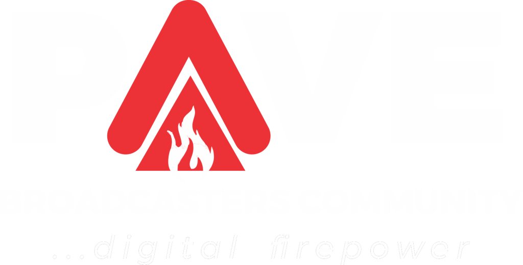 BROADCASTERS COMMUNITY BRAND LOGO, DIGITAL FIREPOWER